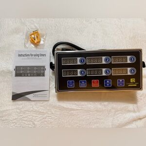Commercial Kitchen Restaurant Timer Loud Alarm Cooking Calculagraph 6 Channels